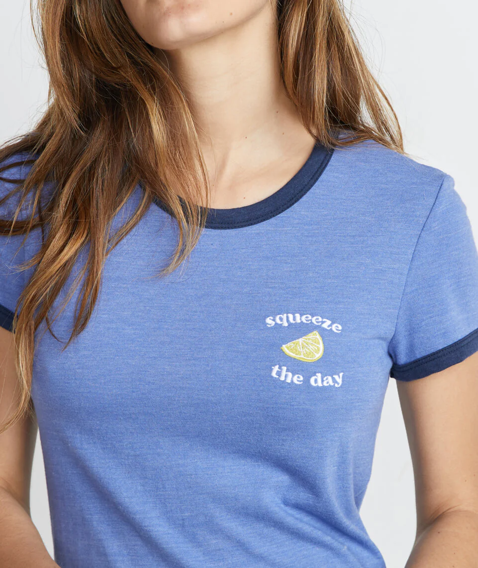 Squeeze the Day Ringer Tee