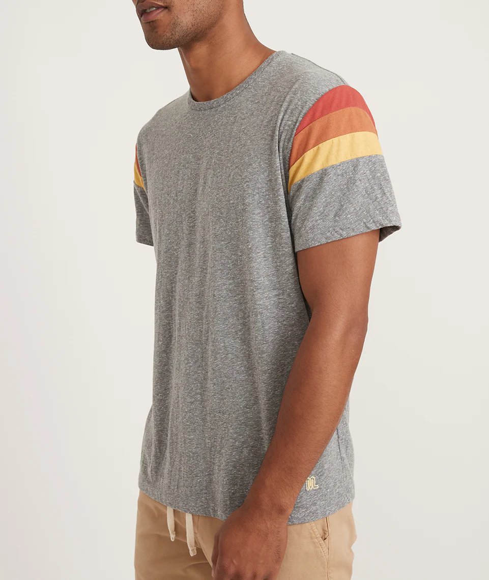 Banks Tee in Heather Grey