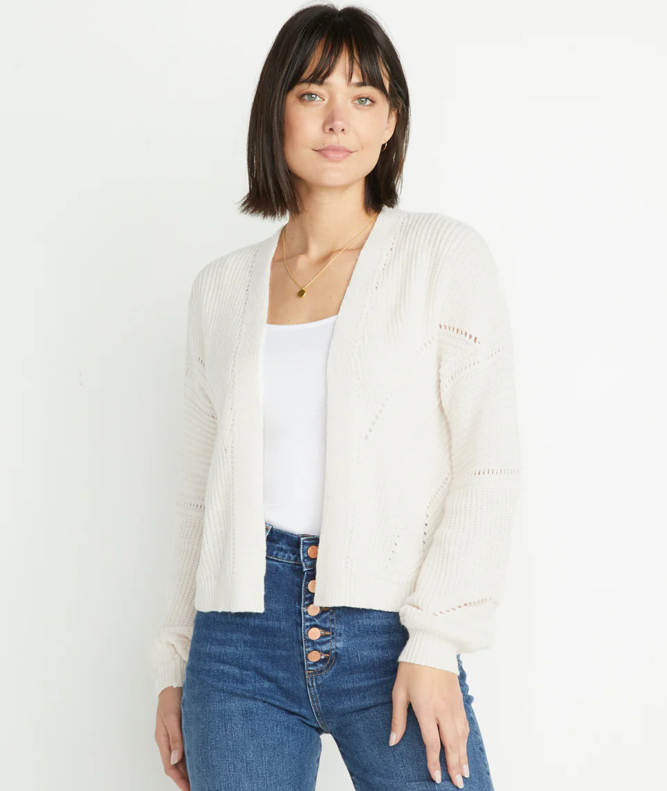 Olivia Cardigan in Antique White
