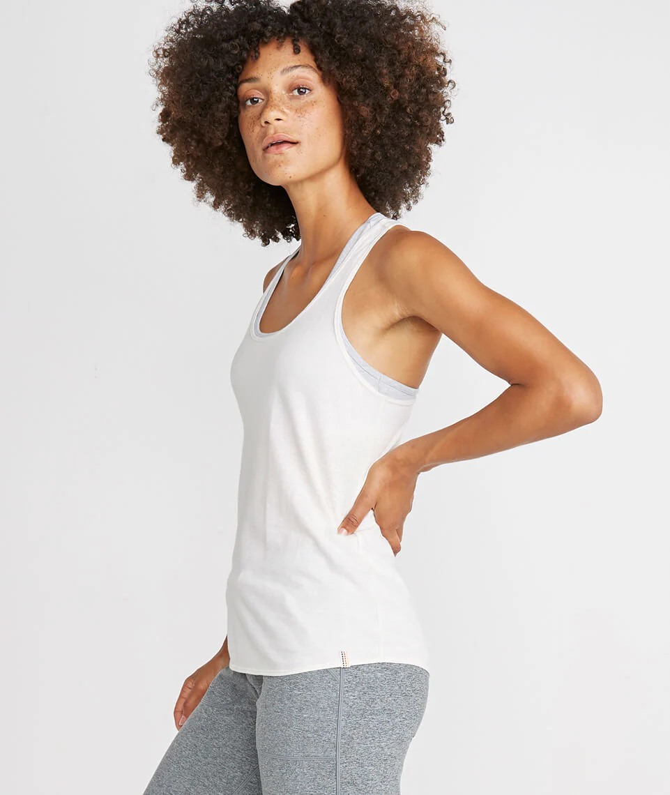 Danica Sport Tank in Off White