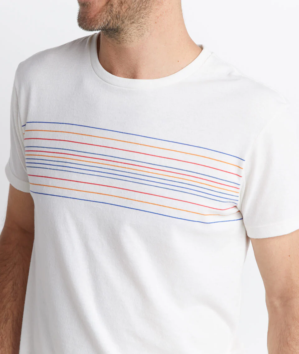 Re-Spun Stripe Graphic Tee
