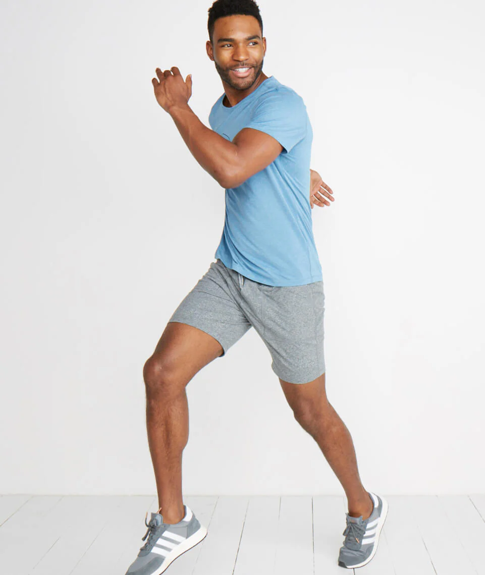 Yoga Short - Mid Heather Grey