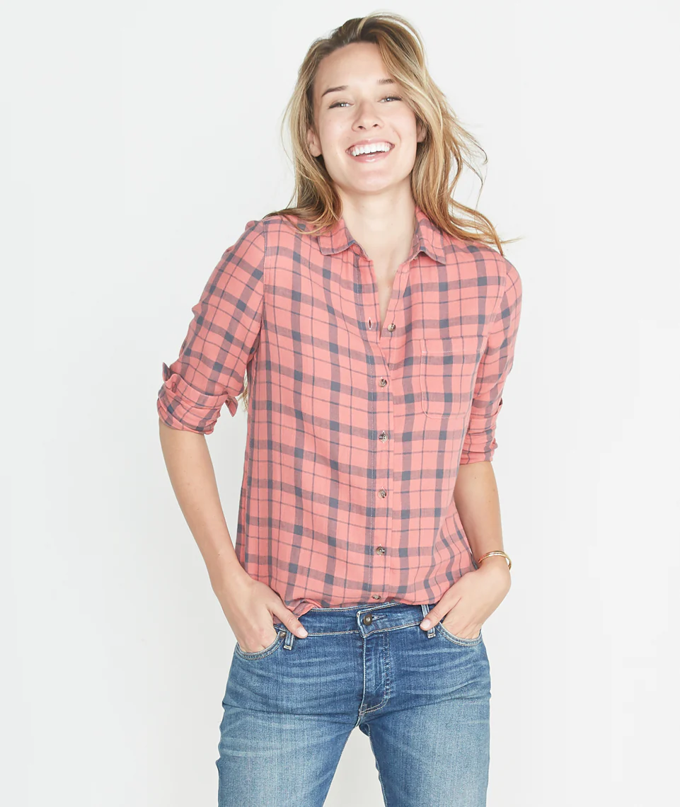 Becca Plaid Button Down