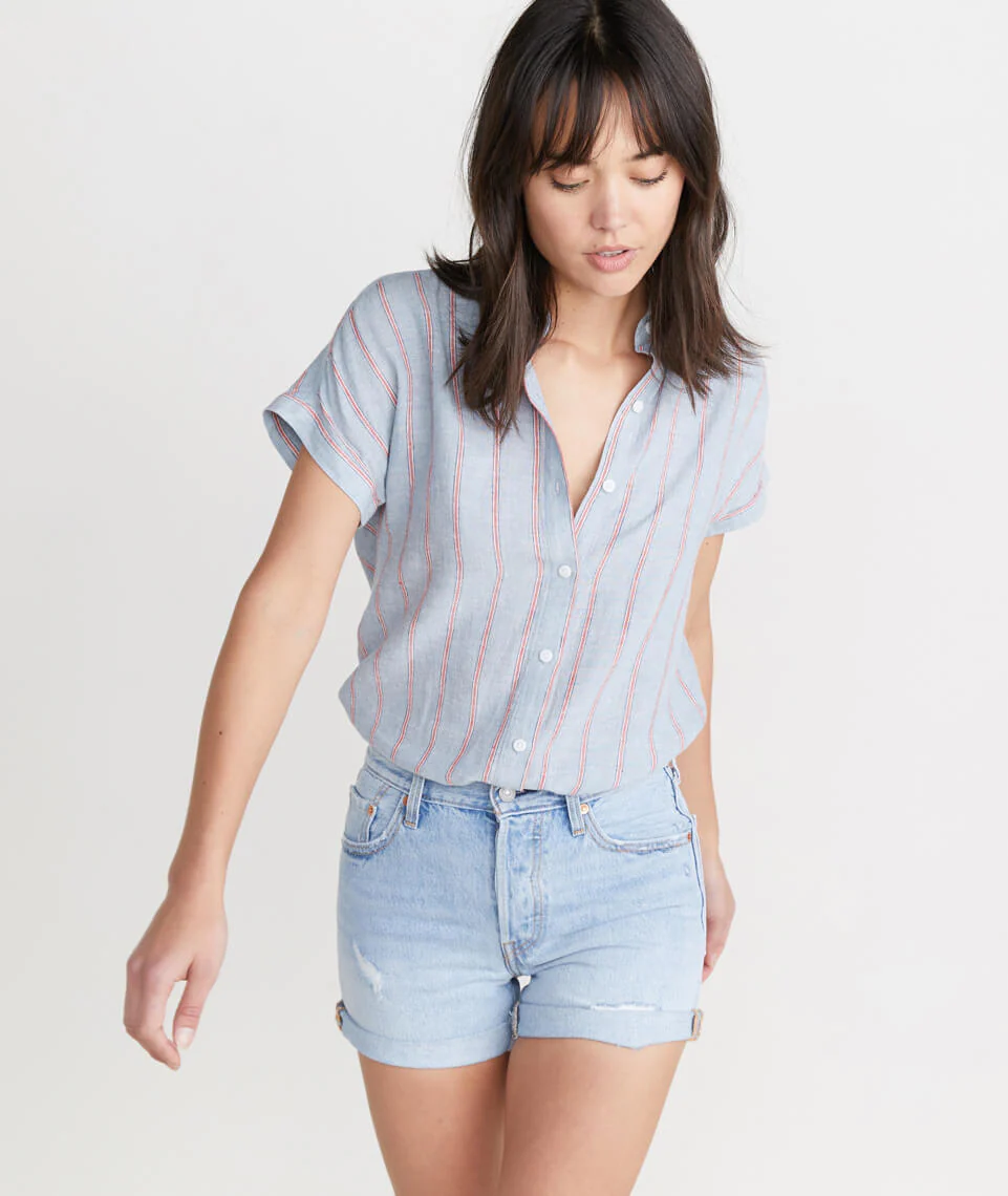 Levi's 501 Long Short in North Beach Blues