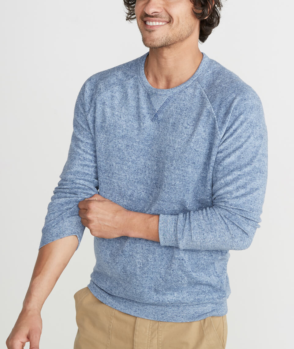 Adrian Crewneck in Denim Nep