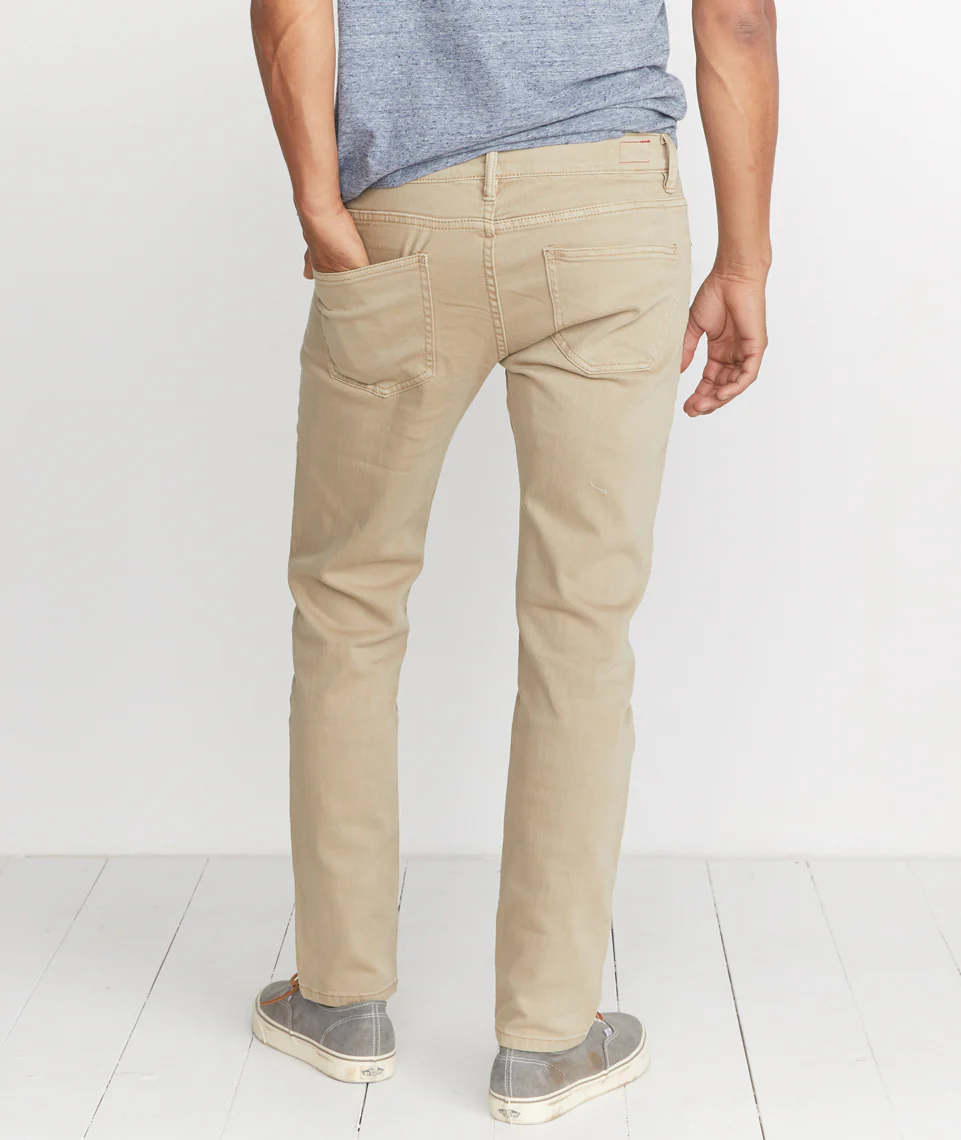 5 Pocket Slim Fit Pant in Light Khaki