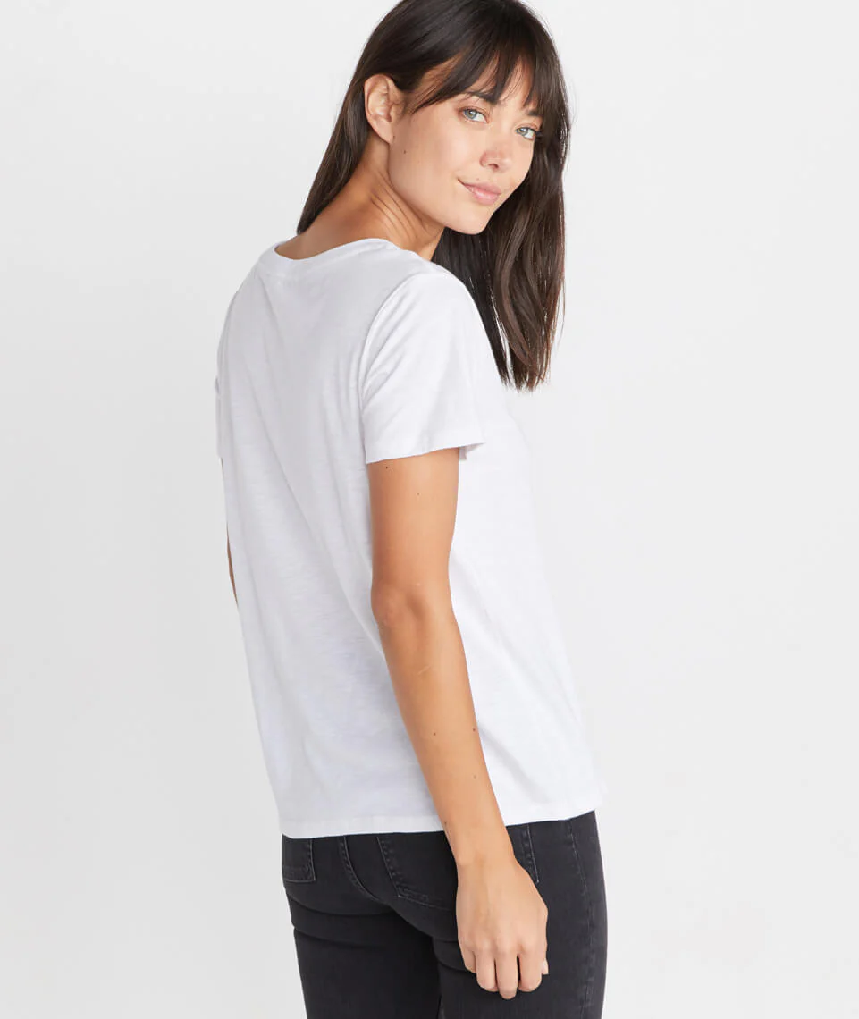 Boyfriend V-Neck - White
