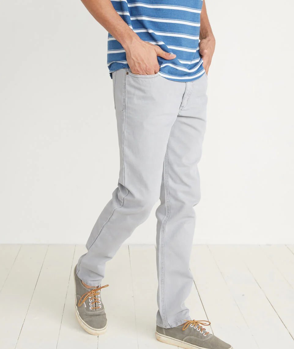 Beck 5 Pocket Pant in Mirage Grey