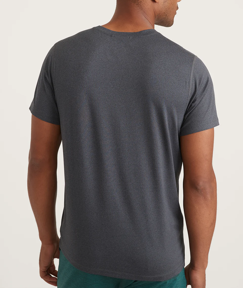 Sport Crew Graphic Tee in Dark Heather Grey