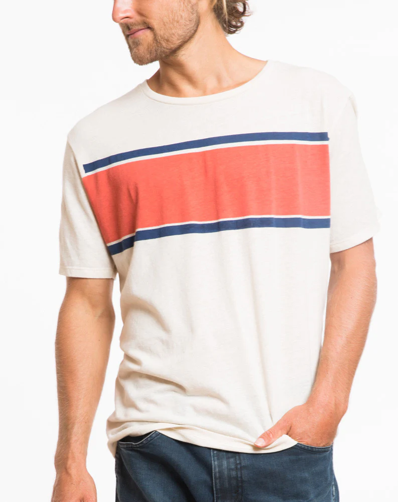 Seam to Seam Stripe Graphic Tee