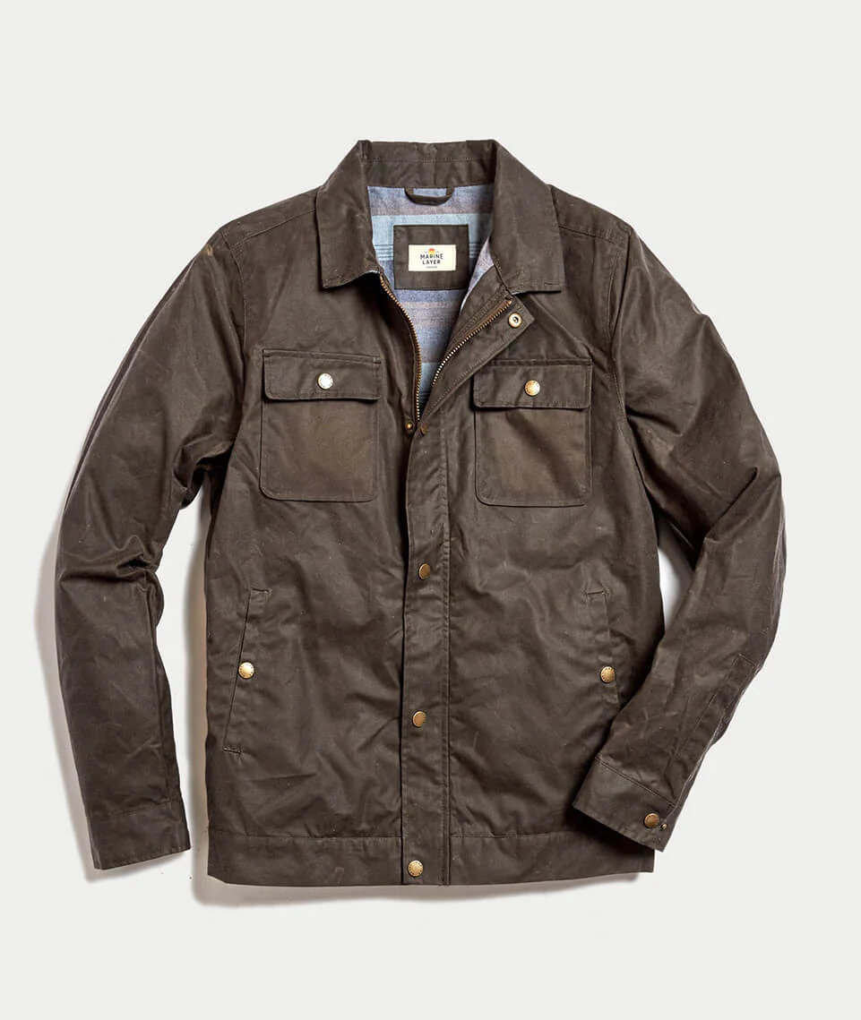 Wax Field Jacket in Oakland Brown