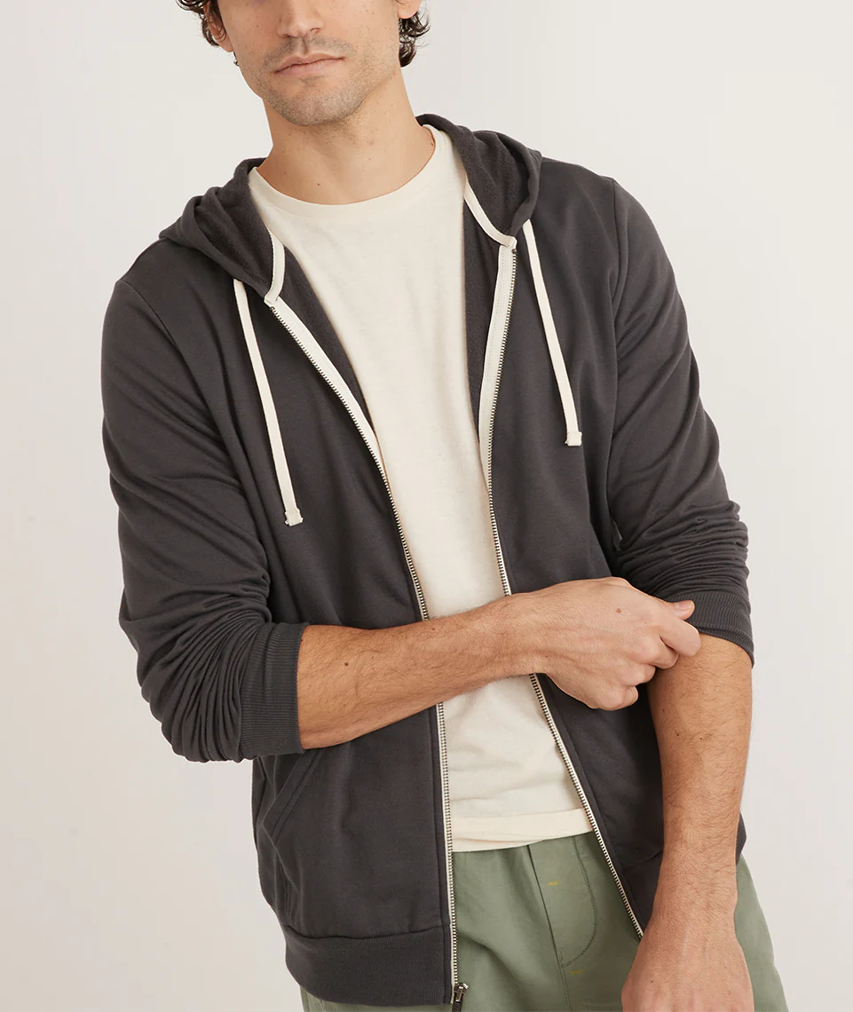 Afternoon Full Zip Hoodie in Asphalt Grey