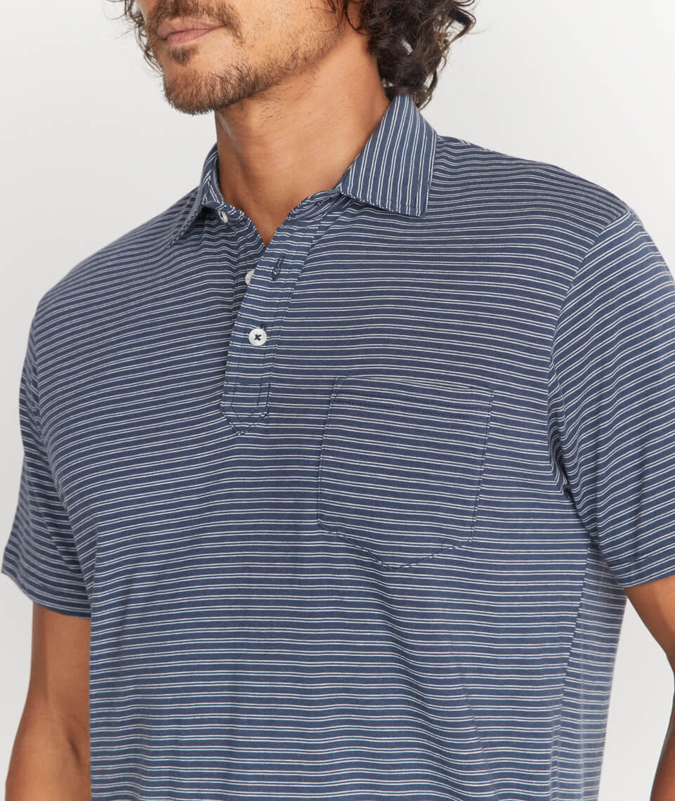 Marco Polo in Navy Stripe