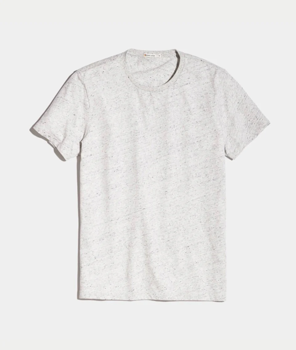 Signature Crewneck in Lt Heather Ash