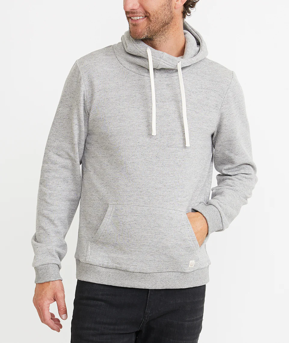 Cowlneck Hoodie in Heather Grey