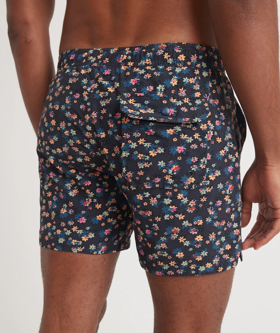 Rincon Swim Trunk in India Ink Mini Floral