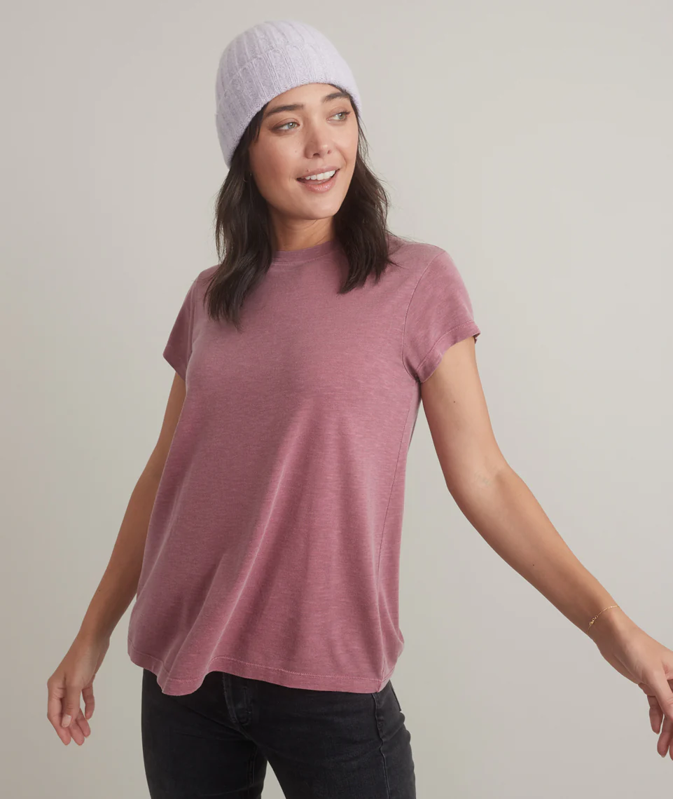 Swing Crew Tee in Rhododendron