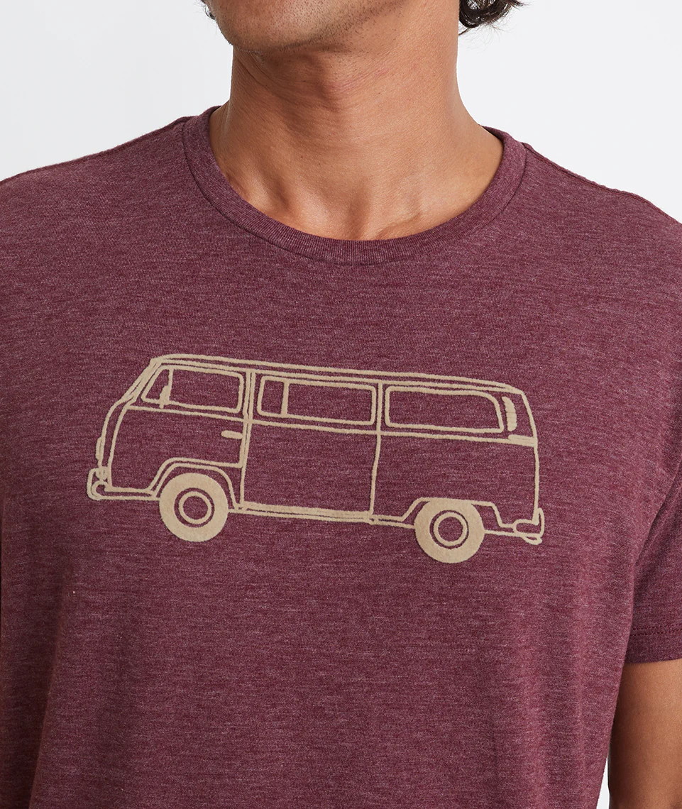 Bus Tee in Tawny Port