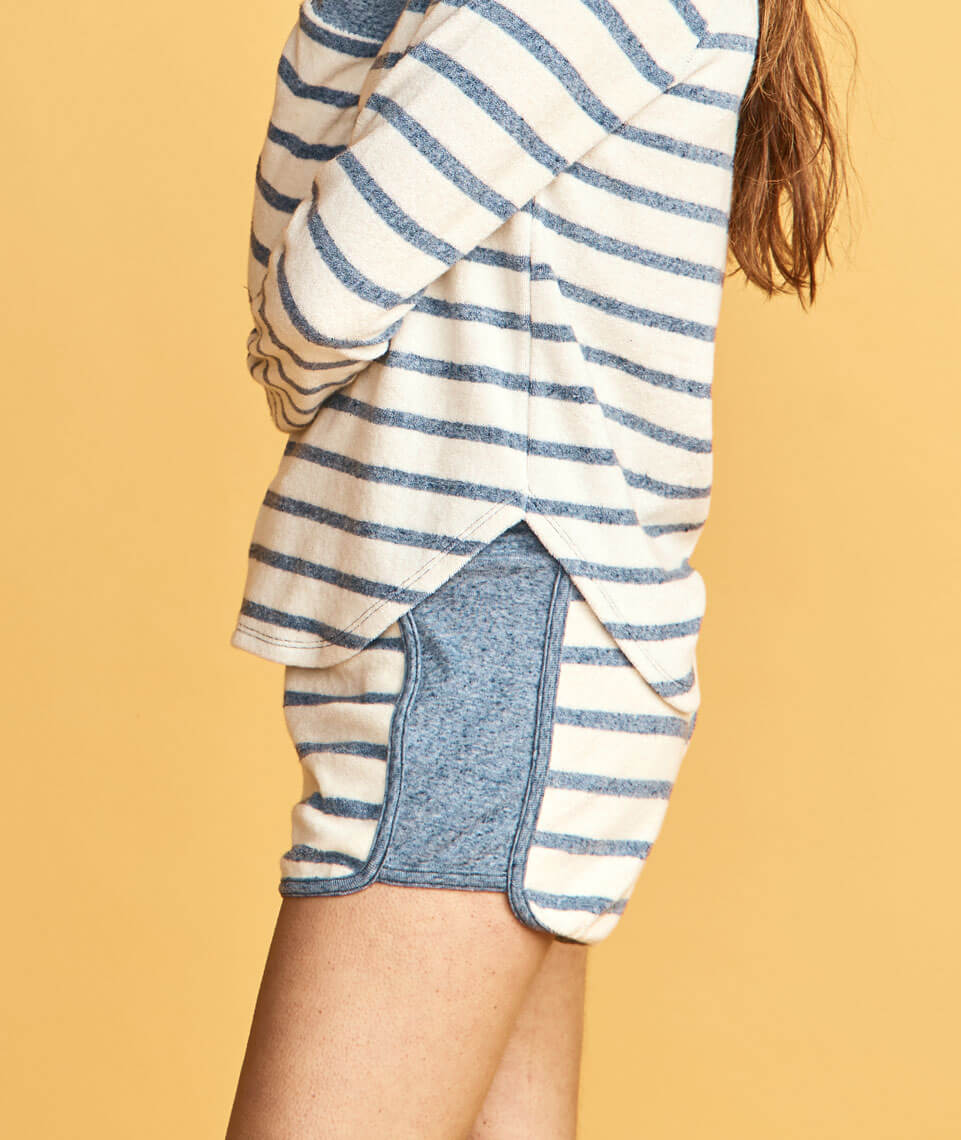 ML x L&F Weekend Short in Light Blue/White