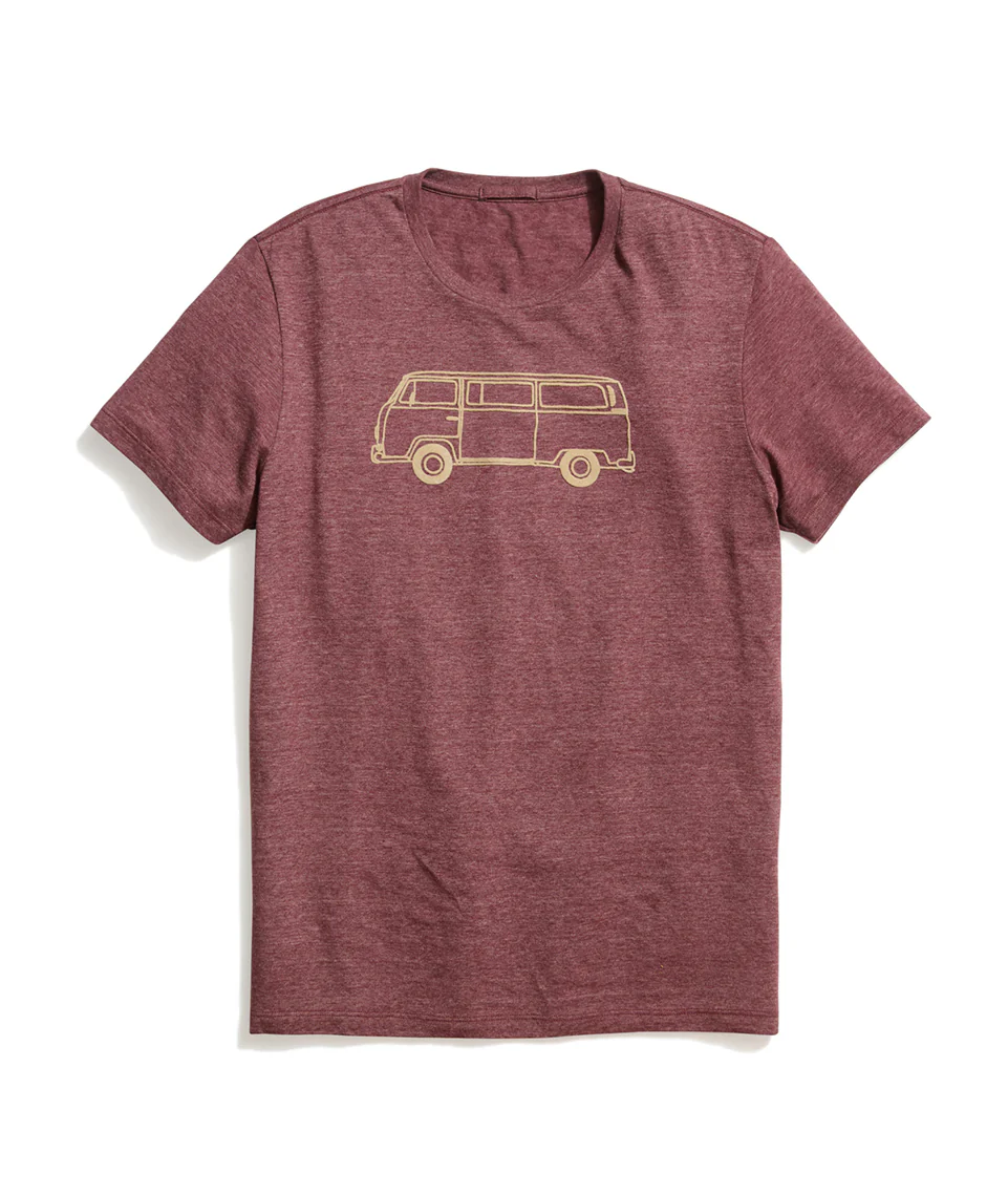 Bus Tee in Tawny Port