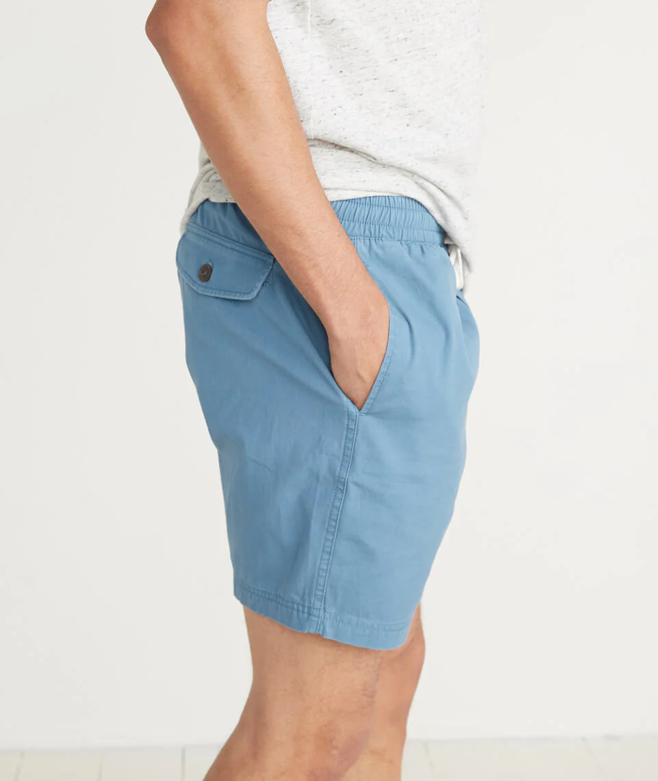 Beach Short in Aegean Blue