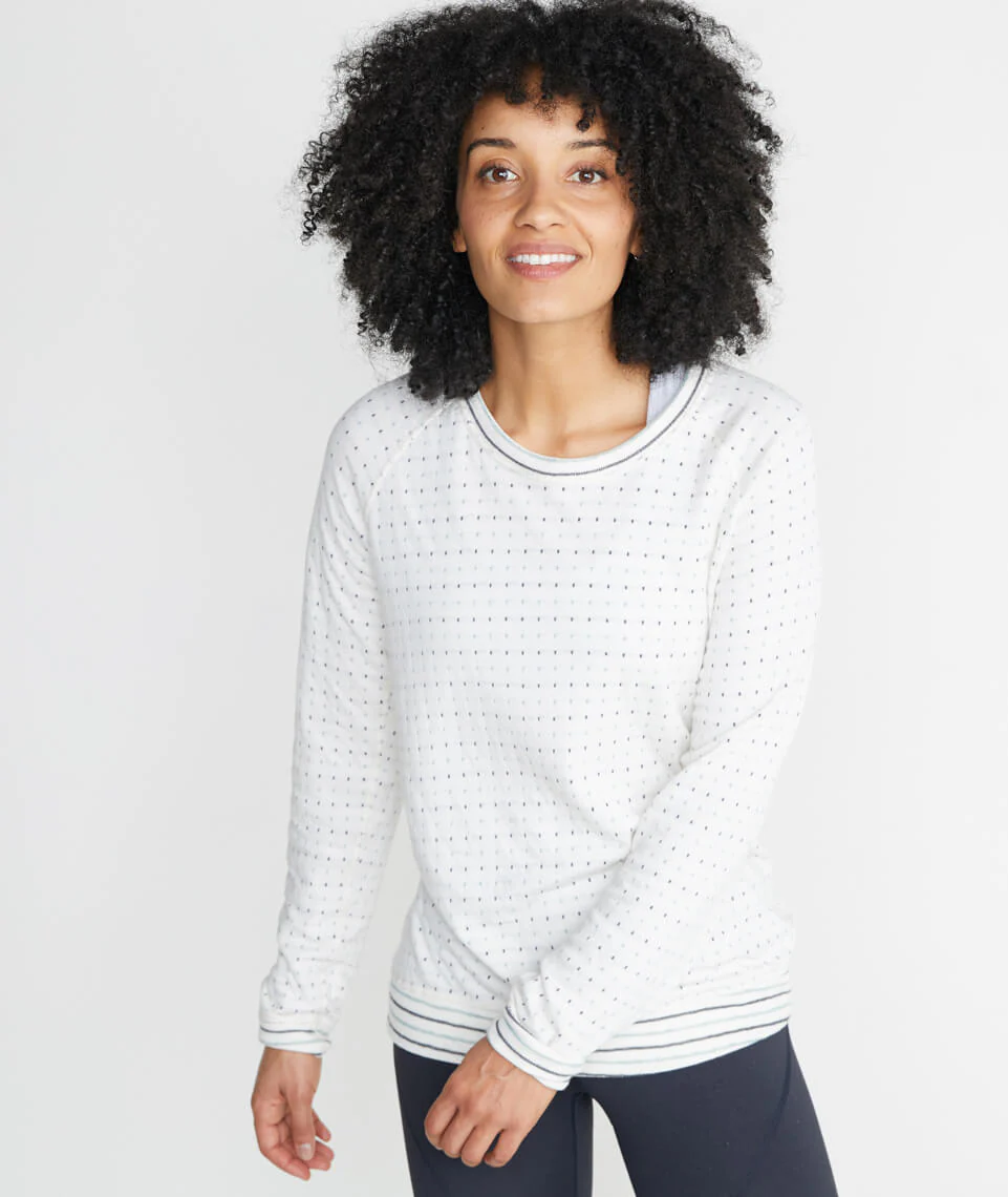 Radley Reversible Raglan in Natural/Green/Charcoal