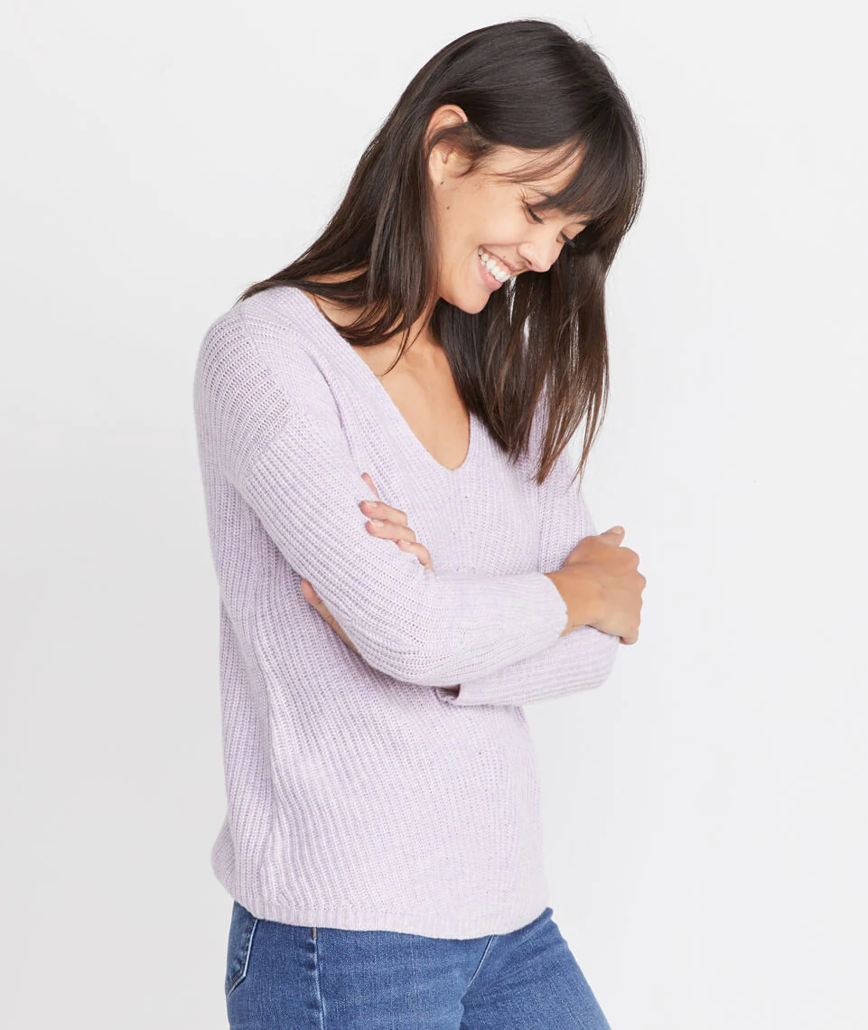 Elisa Pullover in Heather Lilac