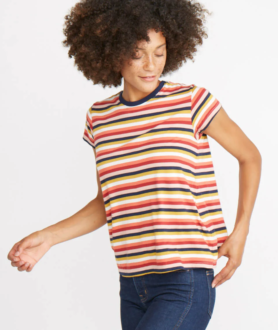 Swing Crew in Rosewood Stripe