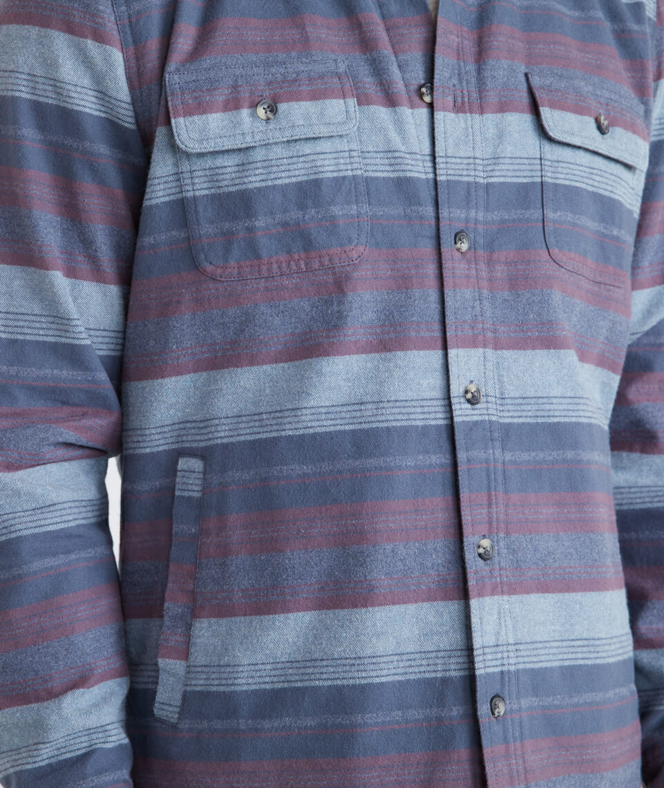 Camping Shirt in Blue Stripe