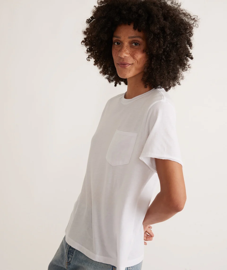 Boyfriend Crew Tee in White