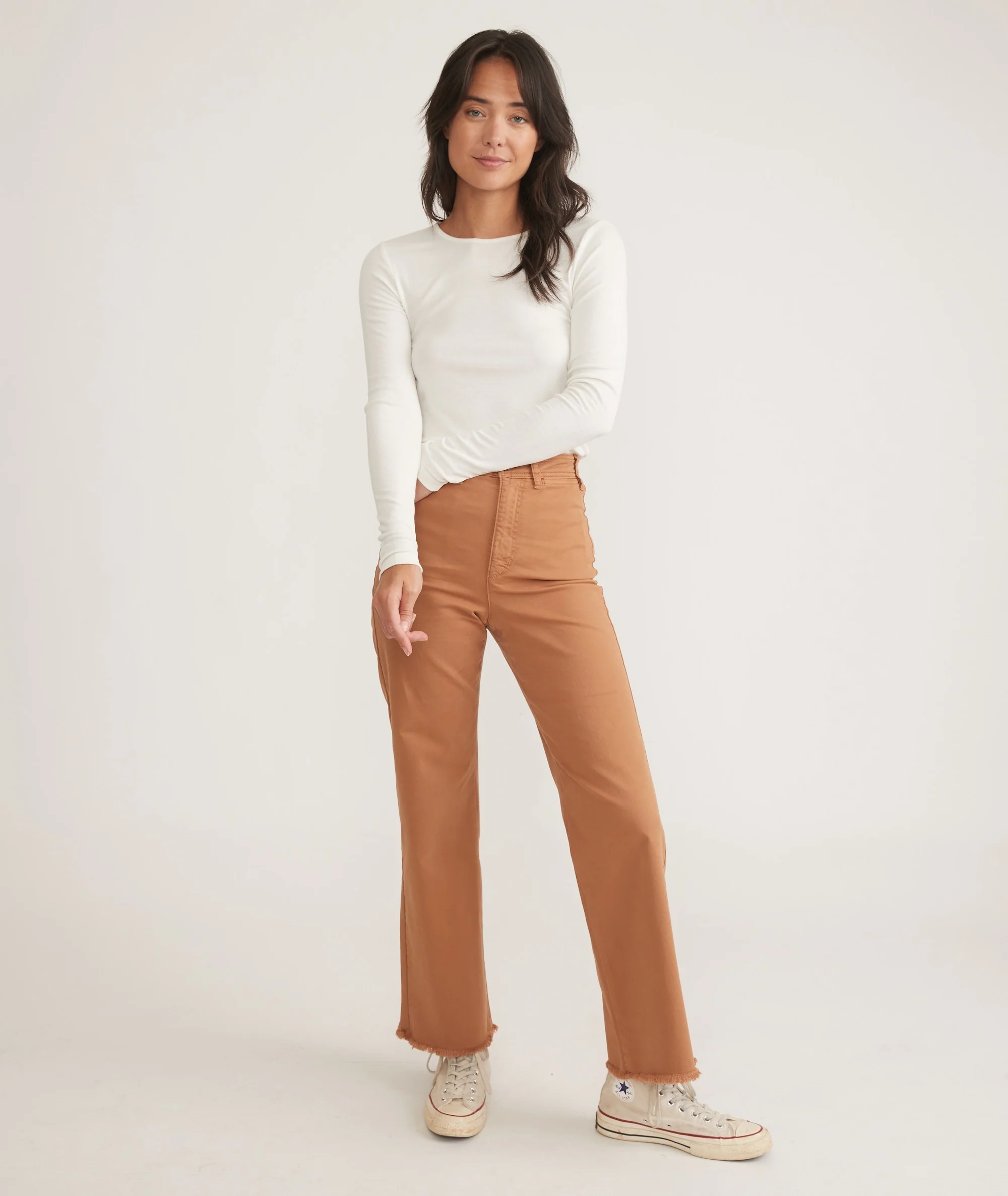 Lexi Rib Long Sleeve Crew Tee