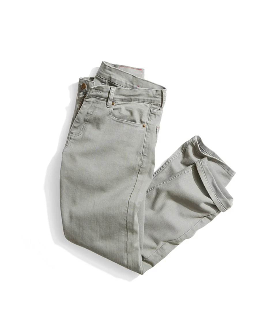 Straight 5 Pocket Pant in Concrete Grey