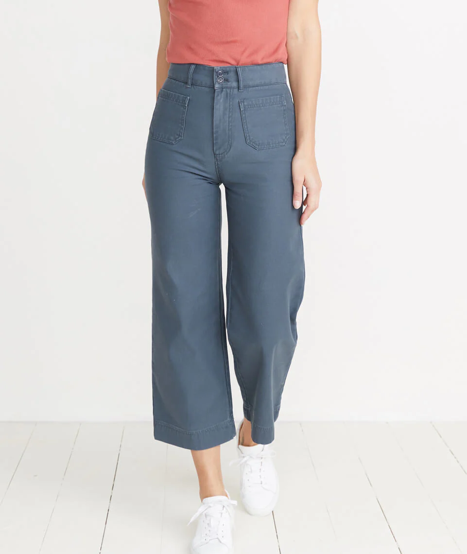 Bridget Wide Leg Pant in Ink