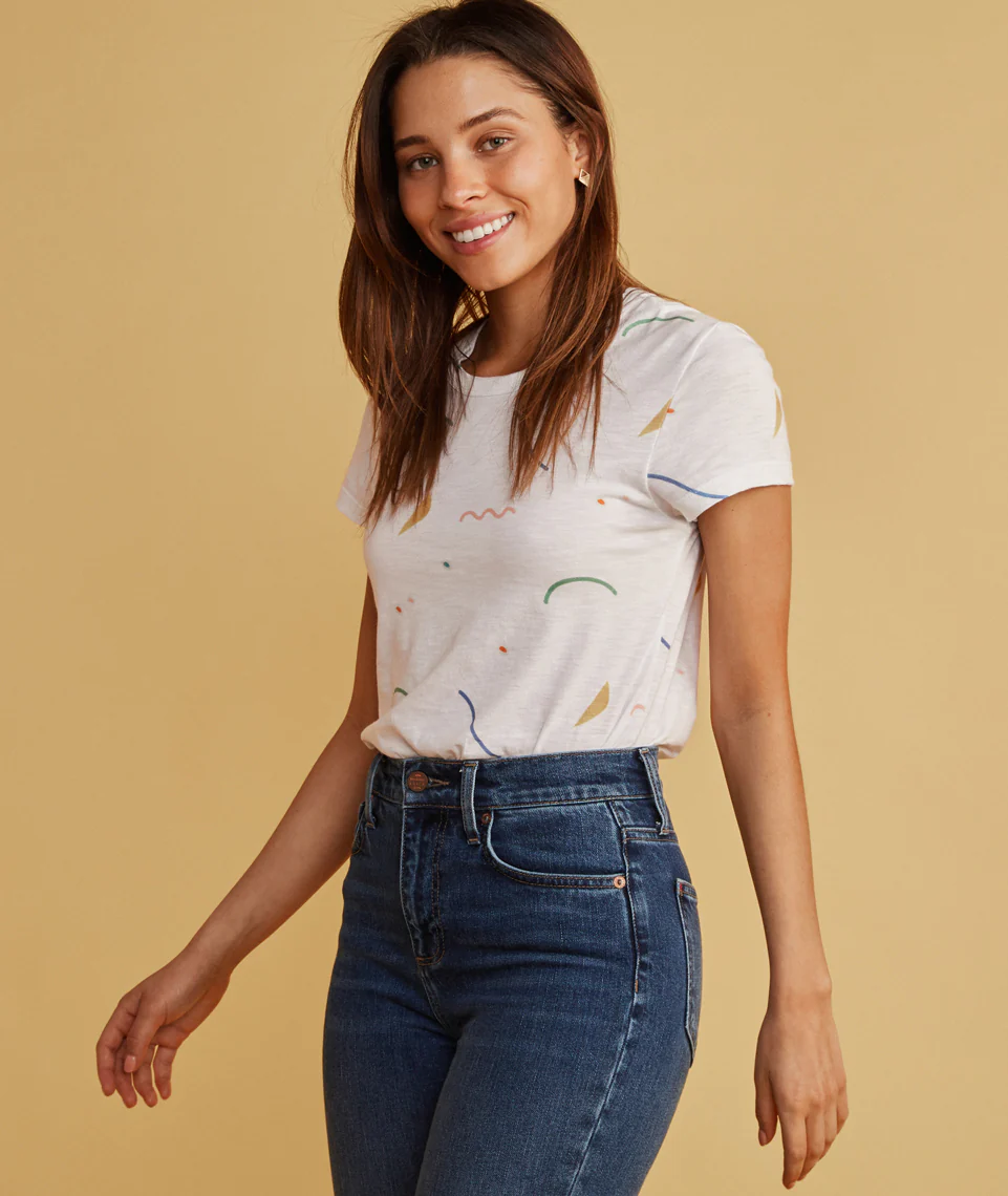 Classic Crew in Fiesta Print