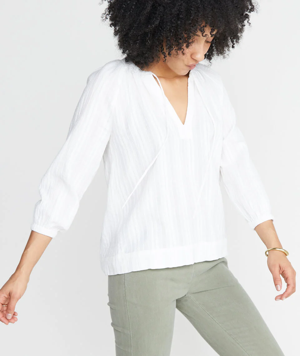 Penny Blouse in Ivory