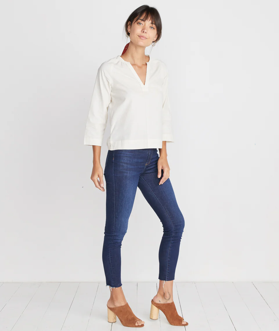 Lenora Blouse in White