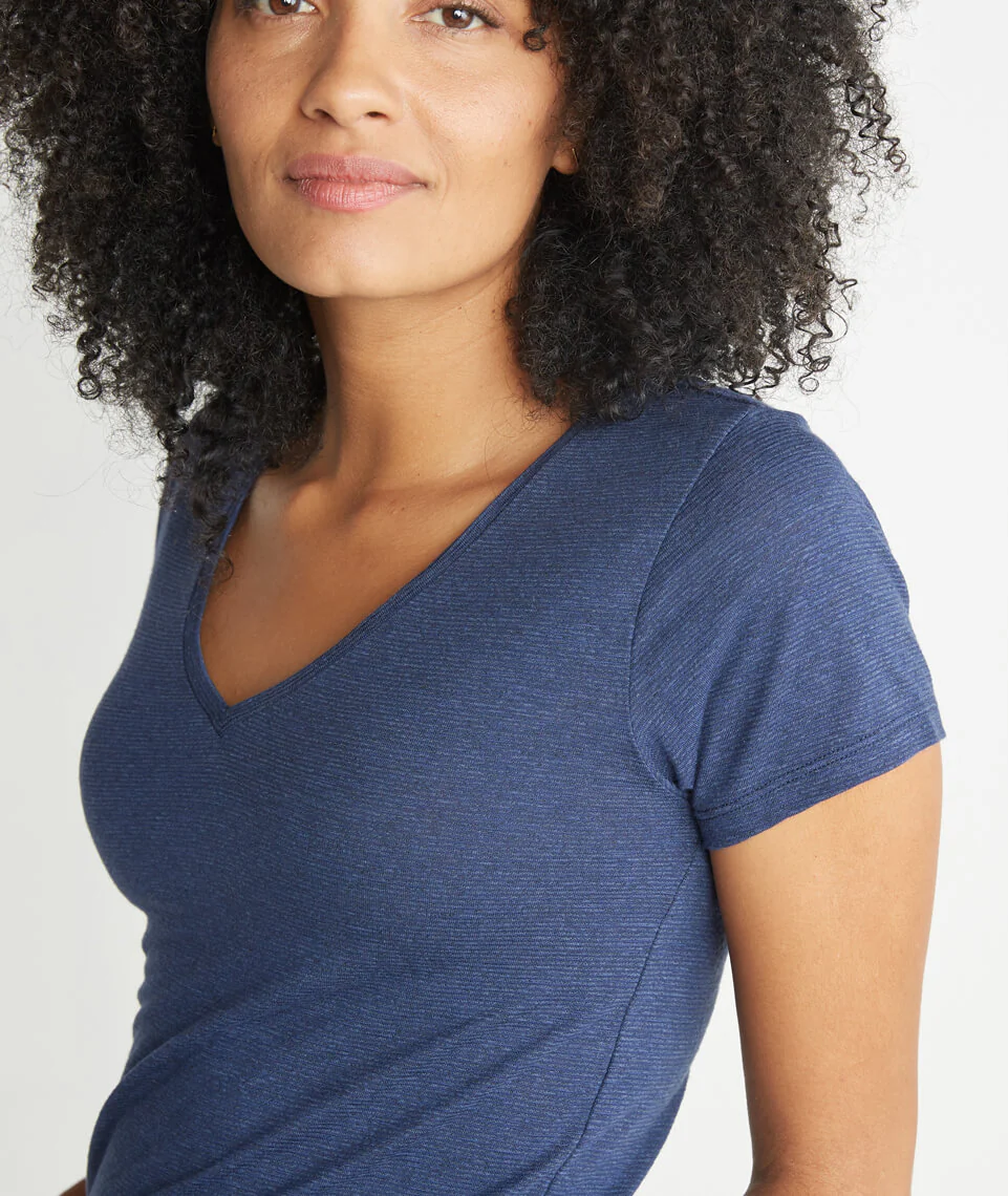 V-Neck in Twilight Overdye