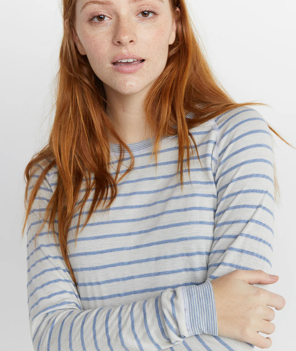 Radley Reversible Raglan in Natural/Faded Denim