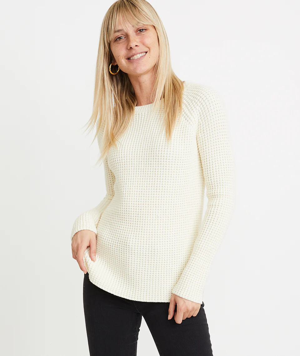 Delaney Pullover in Off White