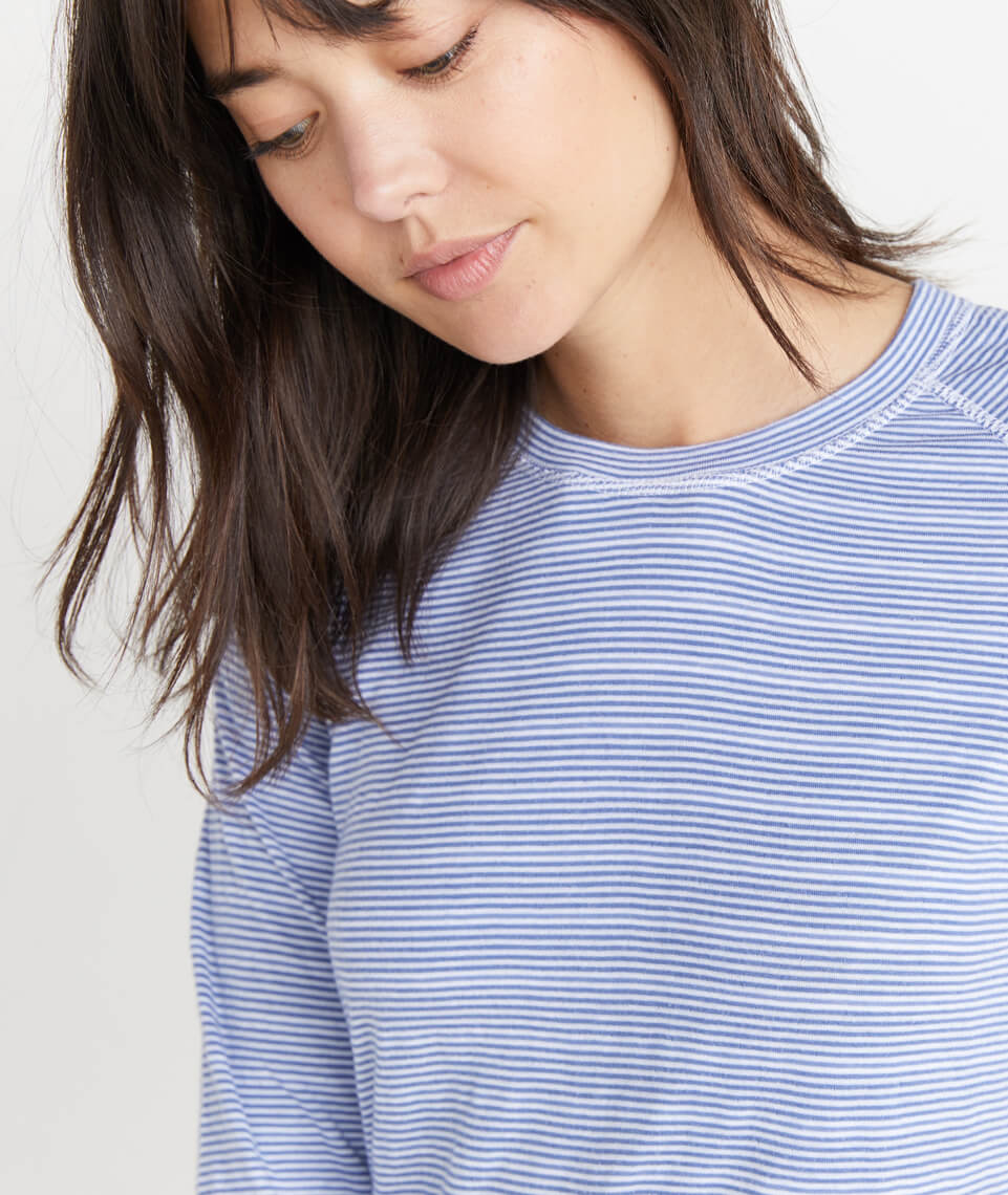 Radley Reversible Raglan in Marlin/White