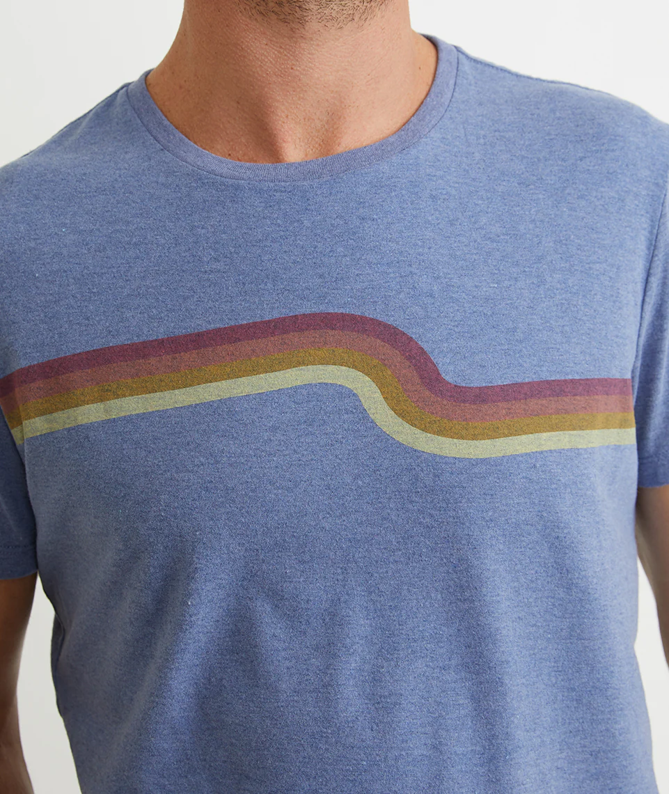 Re-Spun Wave Stripe Tee