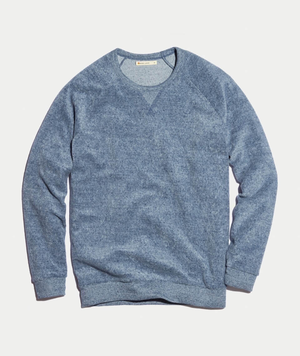 Adrian Crewneck in Denim Nep