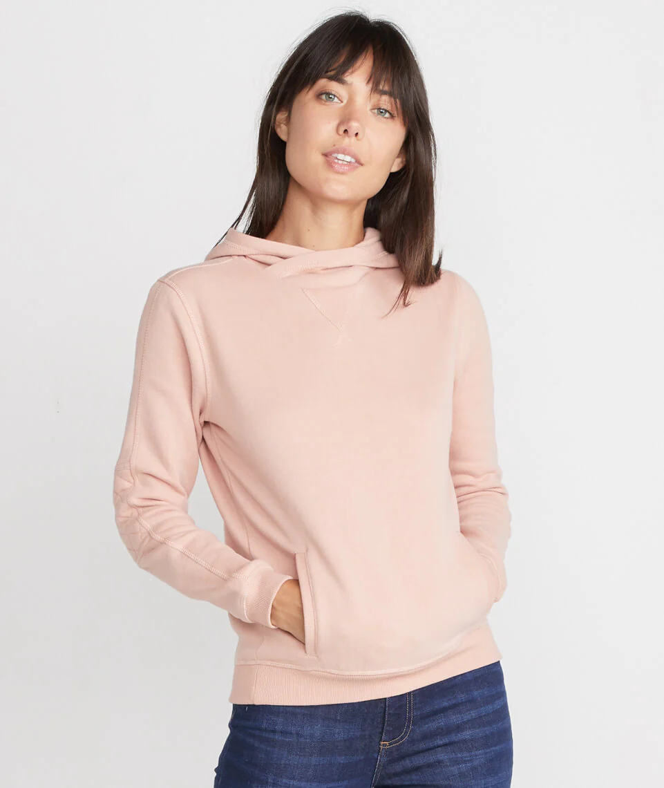 Emilie Cowlneck Hoodie in Vintage Peach