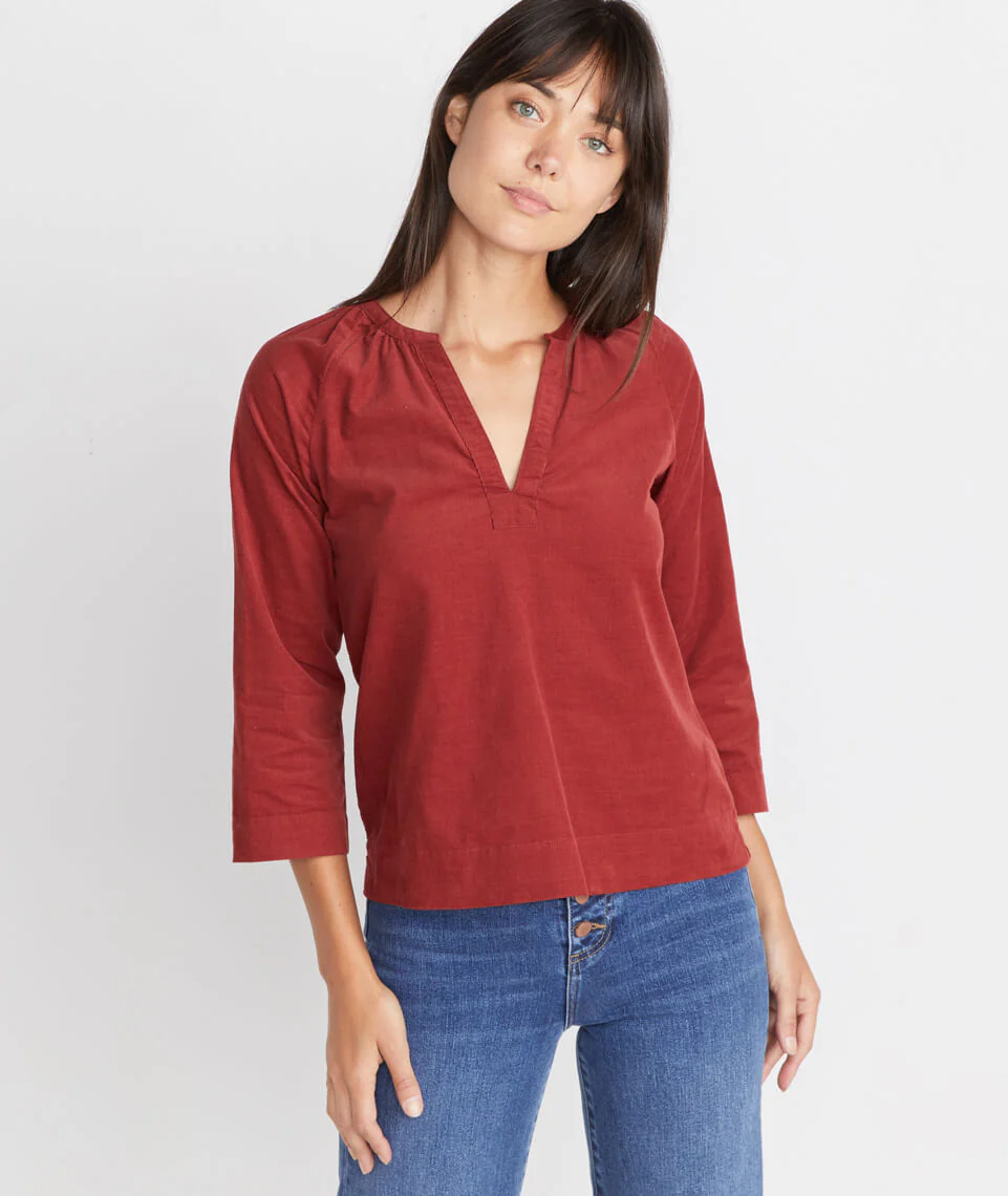 Lenora Blouse in Rosewood