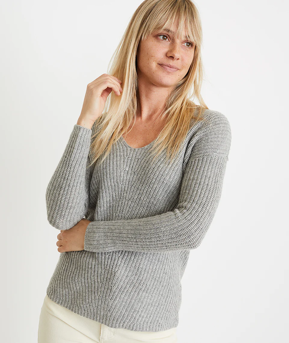 Elisa Pullover in Heather Grey