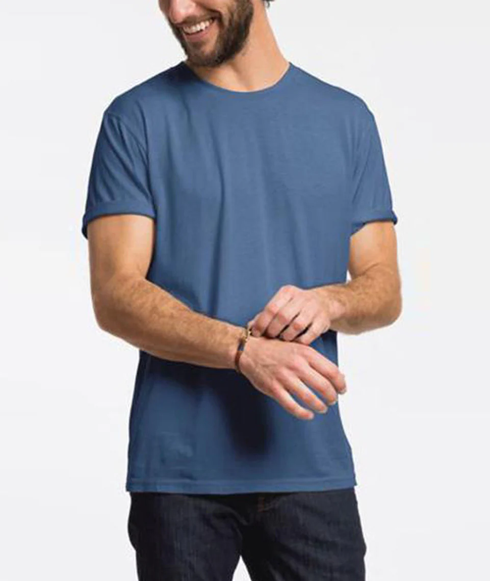 Signature Pigment Dye Crewneck - Real Teal