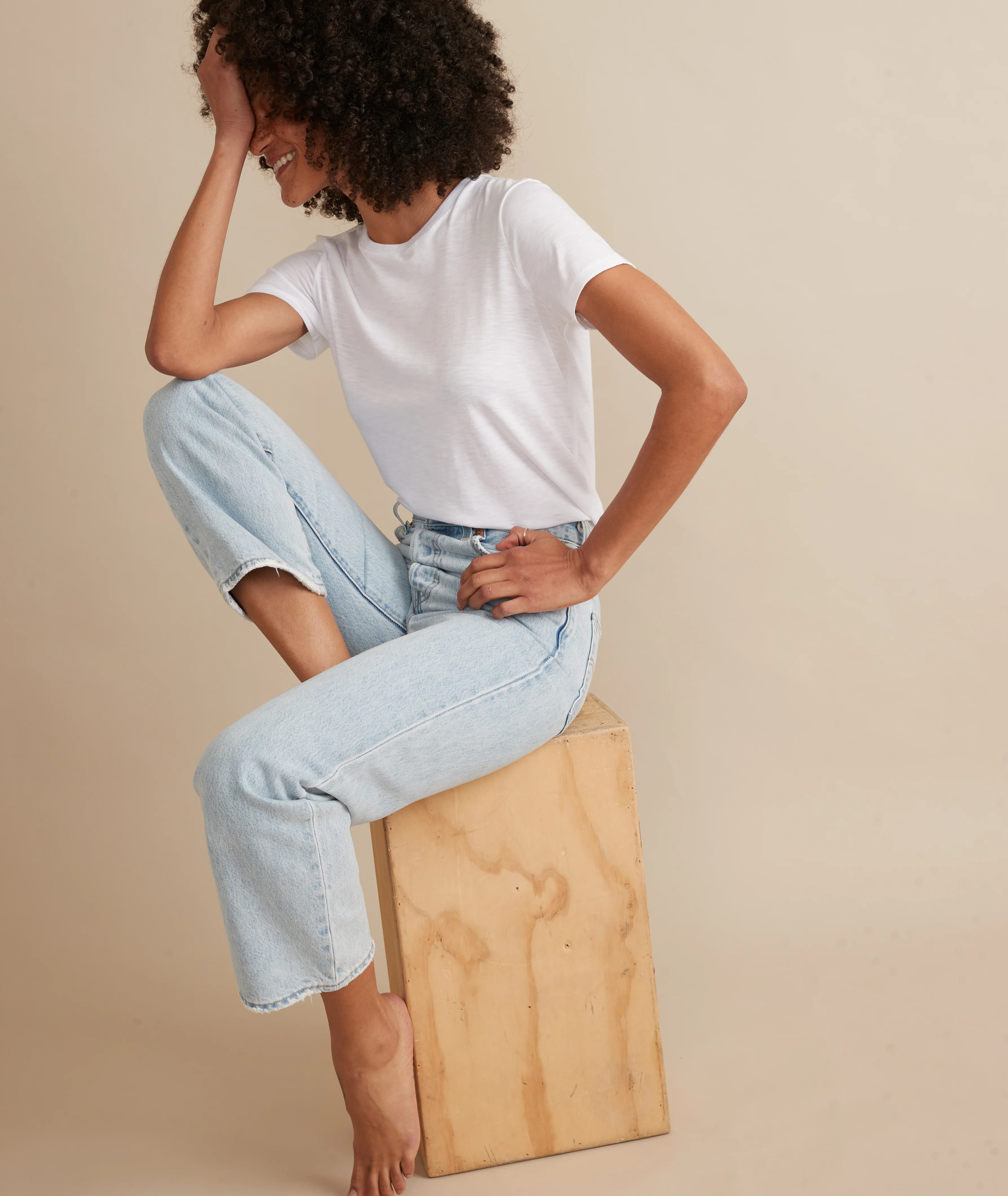 Classic Crew Tee in White