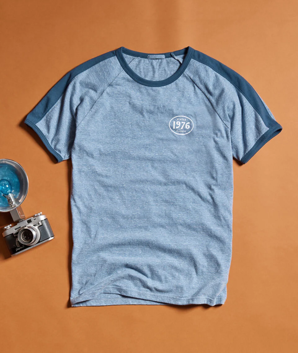 ML x L&F Pelican Raglan Crew in Vintage Peri