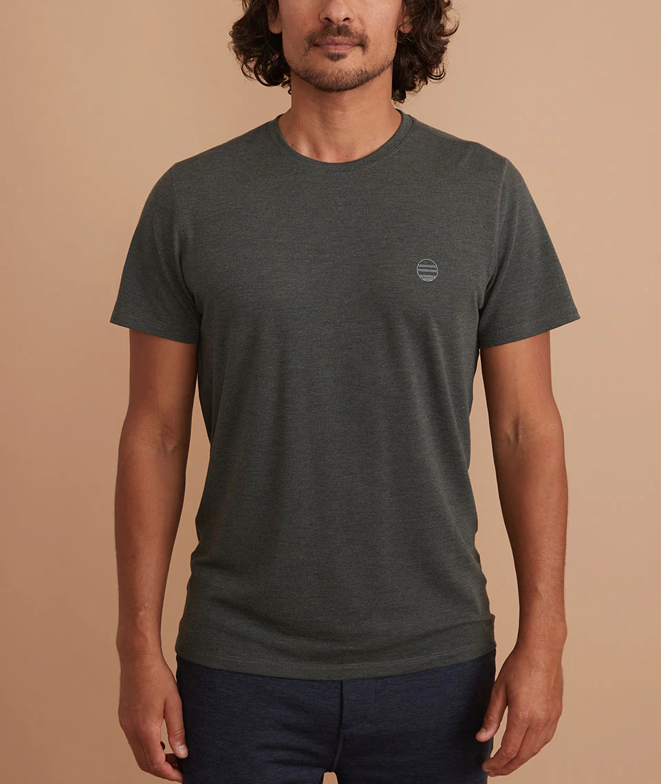 Air Crew Tee in True Black