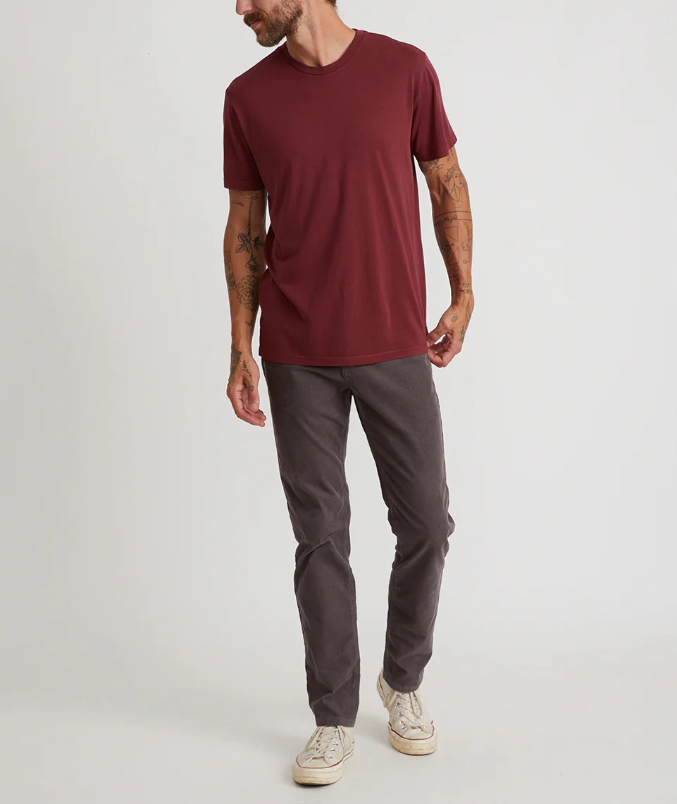 Signature Crew Tee in Tawny Port